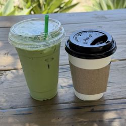 Iced matcha & americano