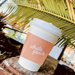 Whata Peach - My vanilla latte with almond milk.