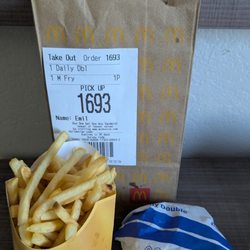 McDonald's - Medium fries and Daily Double