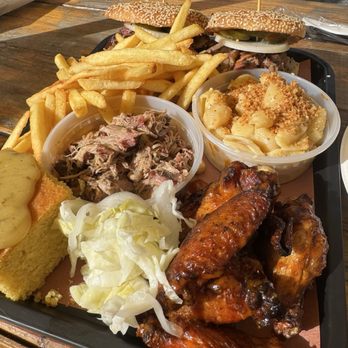 Slab Daddy Barbecue - Wings Brisket sandwich Carnitas Cornbread Mac and cheese Fries - Barbeque Near Me - Miami, Florida Slab Daddy Barbecue - Wings Brisket sandwich Carnitas Cornbread Mac and cheese Fries - Barbeque Near Me - Miami, Florida