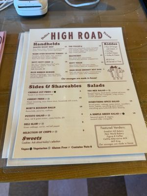Menu photo 4 High Road Delica Texan Austin, TX