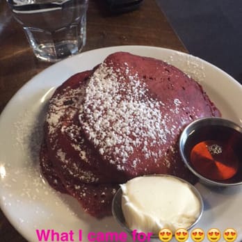 Good Fork - Delicious gooey red velvet pancakes - Breakfast & Brunch Near Me - Toronto, Ontario Good Fork - Delicious gooey red velvet pancakes - Breakfast & Brunch Near Me - Toronto, Ontario