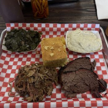 Uncle Tony's Backyard Bbq - two meal combo sliced brisket and pulled pork. - Barbeque Near Me - Orlando, Florida Uncle Tony's Backyard Bbq - two meal combo sliced brisket and pulled pork. - Barbeque Near Me - Orlando, Florida