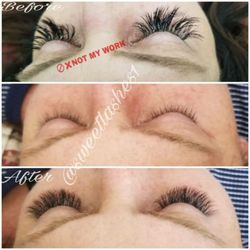 Sweet Lashes - Before and after! Pls do your research before getting your lashes done