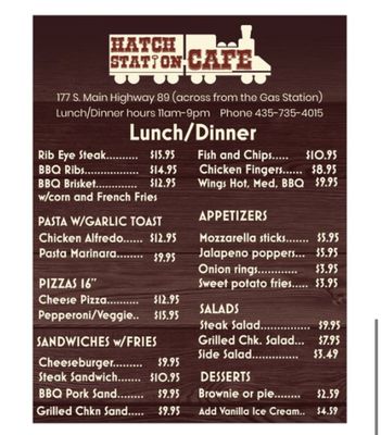 Menu photo 3 Hatch Station Hatch, UT