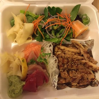 Sushi Monster - Dinner combo: chicken teriyaki and sashimi - Sushi Bars Near Me - Montrose, California