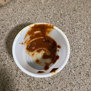 Freebirds World Burrito - The amount of sauce given. - Tex-Mex Near Me - Cedar Park, Texas Freebirds World Burrito - The amount of sauce given. - Tex-Mex Near Me - Cedar Park, Texas