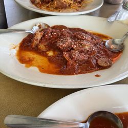 Tomatos Mexican & Italian Restaurant - Spaghetti and meatballs, Italian sausage