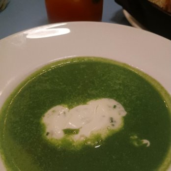 Butterjoint - Stinging Nettle Soup with locally harvested stinging nettles, crème fraîche and chive garnish - Bars Near Me - Pittsburgh, Pennsylvania Butterjoint - Stinging Nettle Soup with locally harvested stinging nettles, crème fraîche and chive garnish - Bars Near Me - Pittsburgh, Pennsylvania