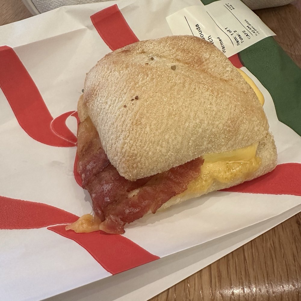 Starbucks - Bacon, Gouda & Egg Sandwich - Coffee & Tea Near Me - Winston-Salem, North Carolina Starbucks - Bacon, Gouda & Egg Sandwich - Coffee & Tea Near Me - Winston-Salem, North Carolina