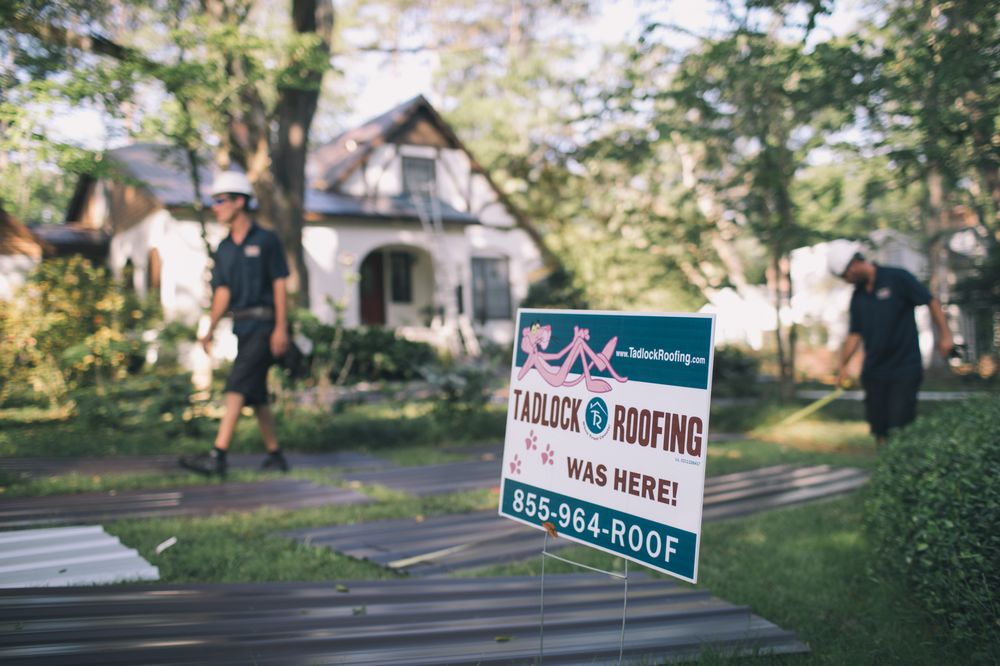Slide of Tadlock Roofing