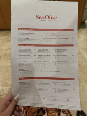 Menu photo 1 Sea Olive Playa del Carmen, ROO Menu photo 1 Sea Olive Playa del Carmen, ROO
