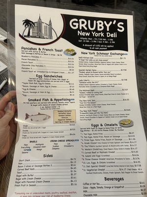 Menu photo 3 Gruby's New York Deli Atlanta, GA Menu photo 3 Gruby's New York Deli Atlanta, GA