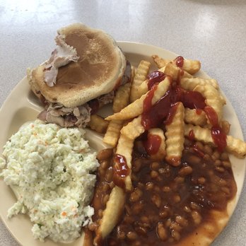 Couch's Barbecue - Bbq pork sandwich fries and slaw! Yuk! - Barbeque Near Me - Ooltewah, Tennessee Couch's Barbecue - Bbq pork sandwich fries and slaw! Yuk! - Barbeque Near Me - Ooltewah, Tennessee
