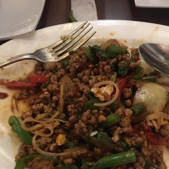 Spicy Shallot - Pork Basil - Thai Near Me - Elmhurst, New York Spicy Shallot - Pork Basil - Thai Near Me - Elmhurst, New York