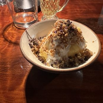 Treebones Resort - Passion Fruit Sorbet with coconut cream and basil (vegan) - Resorts Near Me - Big Sur, California