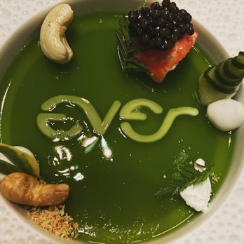 EVER - Osetra Caviar, King Crab, cucumber, citrus lace, cashew - New American Near Me - Chicago, Illinois EVER - Osetra Caviar, King Crab, cucumber, citrus lace, cashew - New American Near Me - Chicago, Illinois