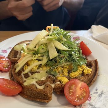 Bodega Henriette - Curried Chickpea Waffle with Tofu Scramble - Bars Near Me - Toronto, Ontario