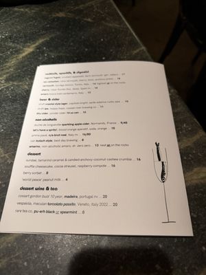 Menu photo 1 The Anchovy Bar San Francisco, CA