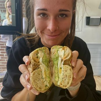 Bagelsaurus - Eggspanola Sandwich - Bagels Near Me - Cambridge, Massachusetts
