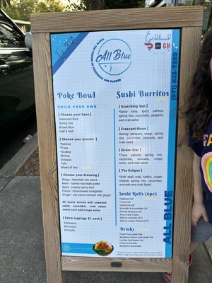 Menu photo 4 All Blue Poke Portland, OR
