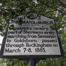 Sherman's March Historical Marker - Sherman's March Historical Marker, Rockingham