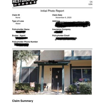 Restoration Heroes - Initial photo report provided to us from Restoration with all of the water readings. - Damage Restoration Near Me - Irvine, California Restoration Heroes - Initial photo report provided to us from Restoration with all of the water readings. - Damage Restoration Near Me - Irvine, California