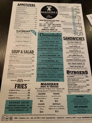 Menu photo 5 MaGerk's Pub and Grill Elon, NC