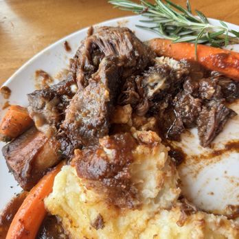 Tillys Table - A hunk of flab, accompanied by sugar soaked carrots and chunky mash. It tasted as ugly as it looks. - Seafood Near Me - Brewster, New York Tillys Table - A hunk of flab, accompanied by sugar soaked carrots and chunky mash. It tasted as ugly as it looks. - Seafood Near Me - Brewster, New York