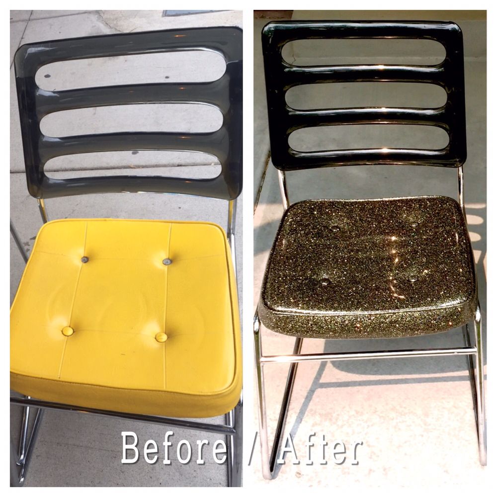 Taylor-Made Upholstery - The retro black vinyl glitter seat cushions look better in person, especially when reflecting light. - Furniture Reupholstery Near Me - Boise, Idaho Taylor-Made Upholstery - The retro black vinyl glitter seat cushions look better in person, especially when reflecting light. - Furniture Reupholstery Near Me - Boise, Idaho
