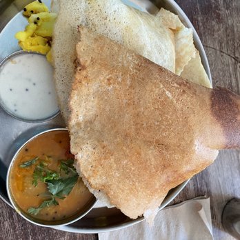 Thali Cafe - My Dosa! It was spilling out so I folded both edges! - Indian Near Me - Bristol, BST