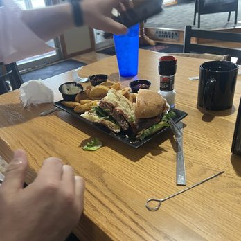 Sherman Hotel - My second friend's burger and fries. - Hotels Near Me - Sherman, New York