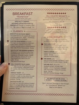 Menu photo 4 Rathskeller Bistro Fredericksburg, TX