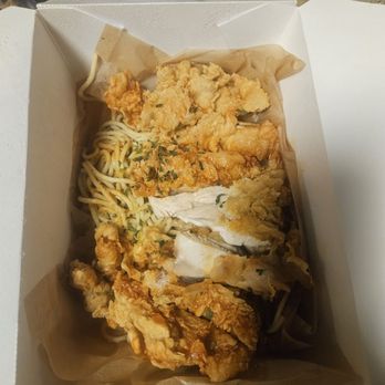 92 Chicken - Fried chicken breast with noodle - Korean Near Me - D'Iberville, Mississippi