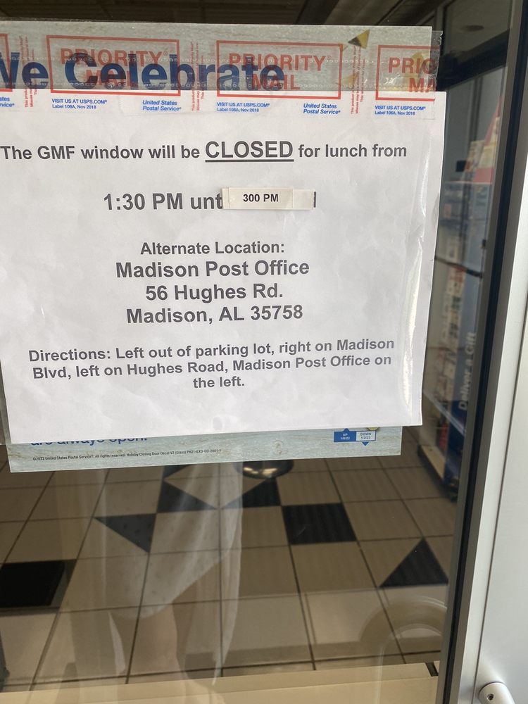 POST OFFICE 3408 Wall Triana Hwy, Huntsville, Alabama Updated March