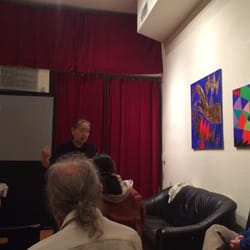 Silk Road House - Alma speaking to the audience.