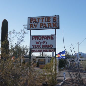 Pattie's RV Park - Front Sign - Propane Near Me - Quartzsite, Arizona Pattie's RV Park - Front Sign - Propane Near Me - Quartzsite, Arizona