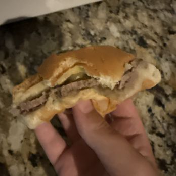 Krystal - Number 1 came with four burgers this is just one of them. - Burgers Near Me - Gainesville, Georgia