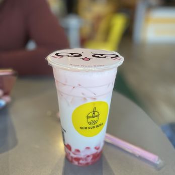 Num Num Boba South - Strawberry Milk Tea - Bubble Tea Near Me - Reno, Nevada Num Num Boba South - Strawberry Milk Tea - Bubble Tea Near Me - Reno, Nevada