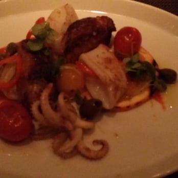 Bymark - Calamari and chorizo sausage - Canadian (New) Near Me - Toronto, Ontario Bymark - Calamari and chorizo sausage - Canadian (New) Near Me - Toronto, Ontario