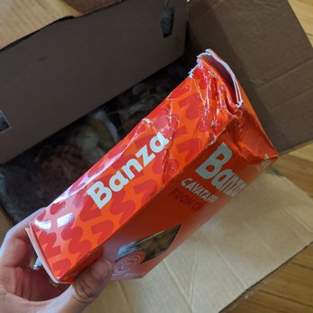 Purple Carrot - The delivery box was so damaged that a box inside the box was destroyed.  Pasta dust is not very good. - Food Delivery Services Near Me - Needham, Massachusetts