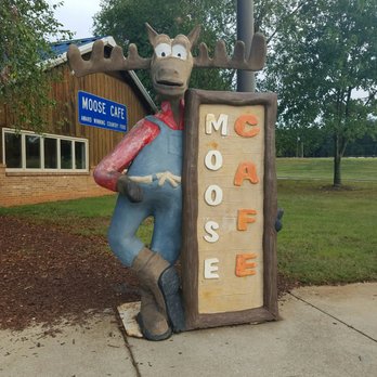 Moose Cafe - Don't pretend you're not creeped out by those eyes - Southern Near Me - Colfax, North Carolina