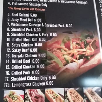 Nhon Hoa Sandwich Bar - Here's the list of meat Bahn Mi (sandwiches) - Vietnamese Near Me - Edmonton, Alberta Nhon Hoa Sandwich Bar - Here's the list of meat Bahn Mi (sandwiches) - Vietnamese Near Me - Edmonton, Alberta