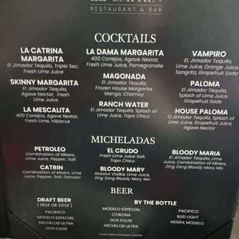 El Catrin - Menu 2-2024 - Mexican Near Me - San Antonio, Texas