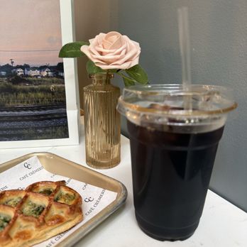 Cafe Cremerie - Cold brew, spinach and feta danish - Desserts Near Me - Chicago, Illinois