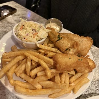 Hell's Kitchen - Beer-Battered Walleye Fish and Chips - New American Near Me - Minneapolis, Minnesota