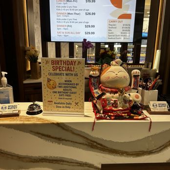 Hiyaku Buffet - Birthday promo - Buffets Near Me - Beaverton, Oregon Hiyaku Buffet - Birthday promo - Buffets Near Me - Beaverton, Oregon