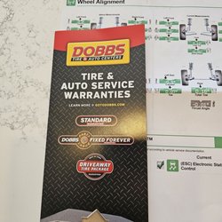 DOBBS TIRE & AUTO CTRS - Dobbs Tire and auto. Repair ticket for roofing nails in my tire.