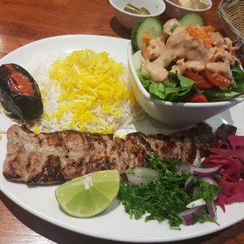Shishlix - Barg Kebob (half rice / half salad) - Persian/Iranian Near Me - Richmond Hill, Ontario