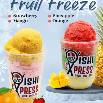 Oishi Express - Fruit freeze - Sushi Bars Near Me - Elk Grove, California Oishi Express - Fruit freeze - Sushi Bars Near Me - Elk Grove, California
